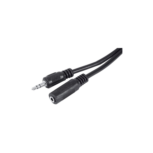 Rallonge stéréo Jack 3.5 mm noire - 3 m – vue 1