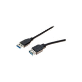 Rallonge USB 3.0 A / A noire 1,8 M – vue 1