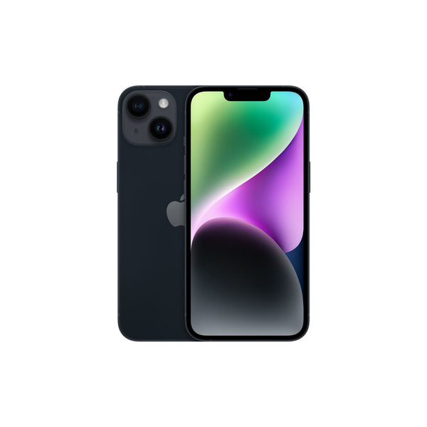 Smartphone Apple iPhone 14 6,1" 128 Go reconditionné grade A+ – noir (minuit) – vue 1