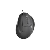 Souris ergonomique verticale filaire Bluestork M-W-Ergo 7200 dpi – noir – vue 1