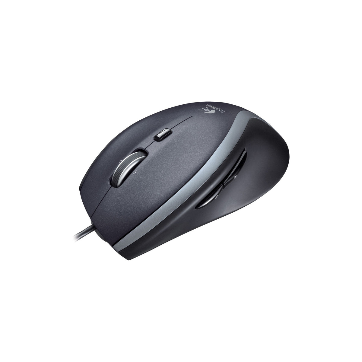 Souris filaire laser Logitech M500 (défilement ultra-rapide, USB) – noir – vue 1