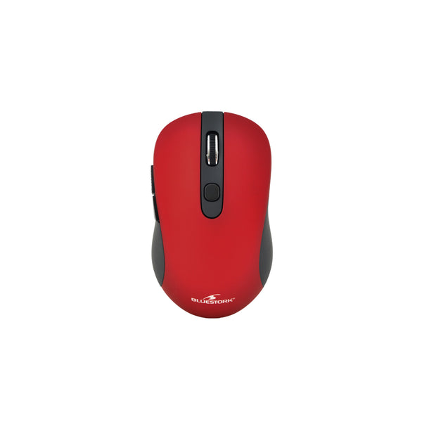 Souris sans fil 2,4 GHz 6 boutons Bluestork Office 60 – rouge – vue 1