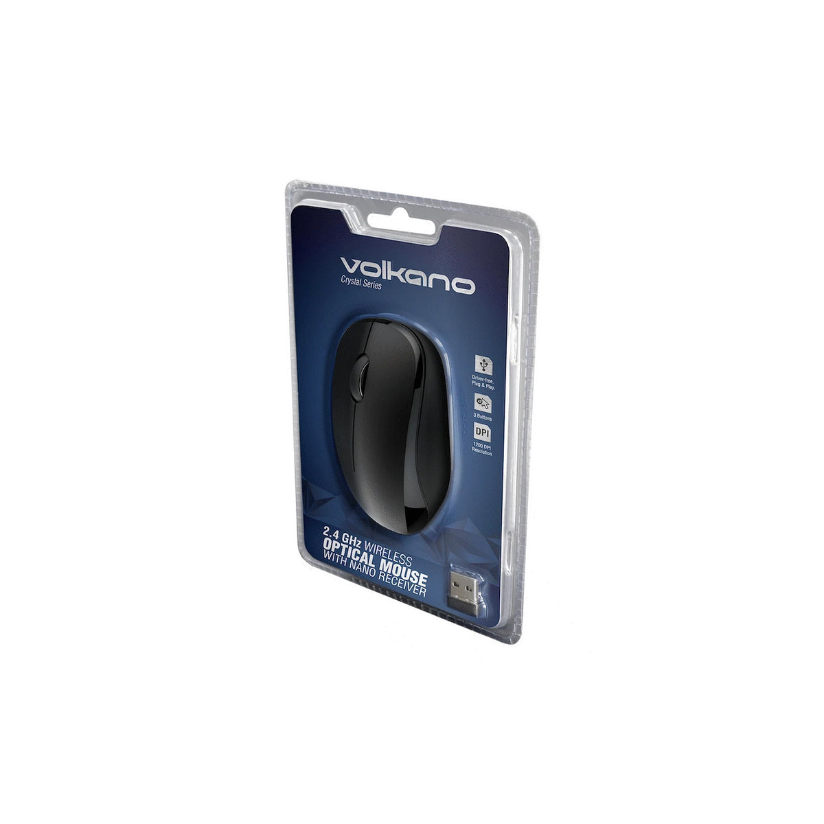 Souris sans fil optique Volkano Crystal Series (VK-20126-BK) – vue 2