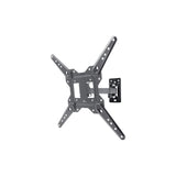 Support mural TV orientable à bras simple 23–55" Volkano Steel Series – noir (VK-4027-BK) – vue 1