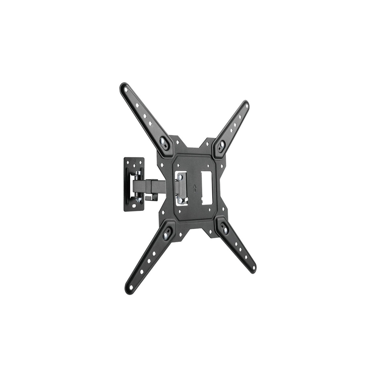 Support mural TV orientable à bras simple 23–55" Volkano Steel Series – noir (VK-4027-BK) – vue 2
