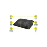 Support ventilé réglable PORT Designs Cooler Pro pour ordinateur portable 10 à 17" (2 ventilateurs, 6 hauteurs) – noir – vue 2