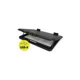 Support ventilé réglable PORT Designs Cooler Pro pour ordinateur portable 10 à 17" (2 ventilateurs, 6 hauteurs) – noir – vue 3