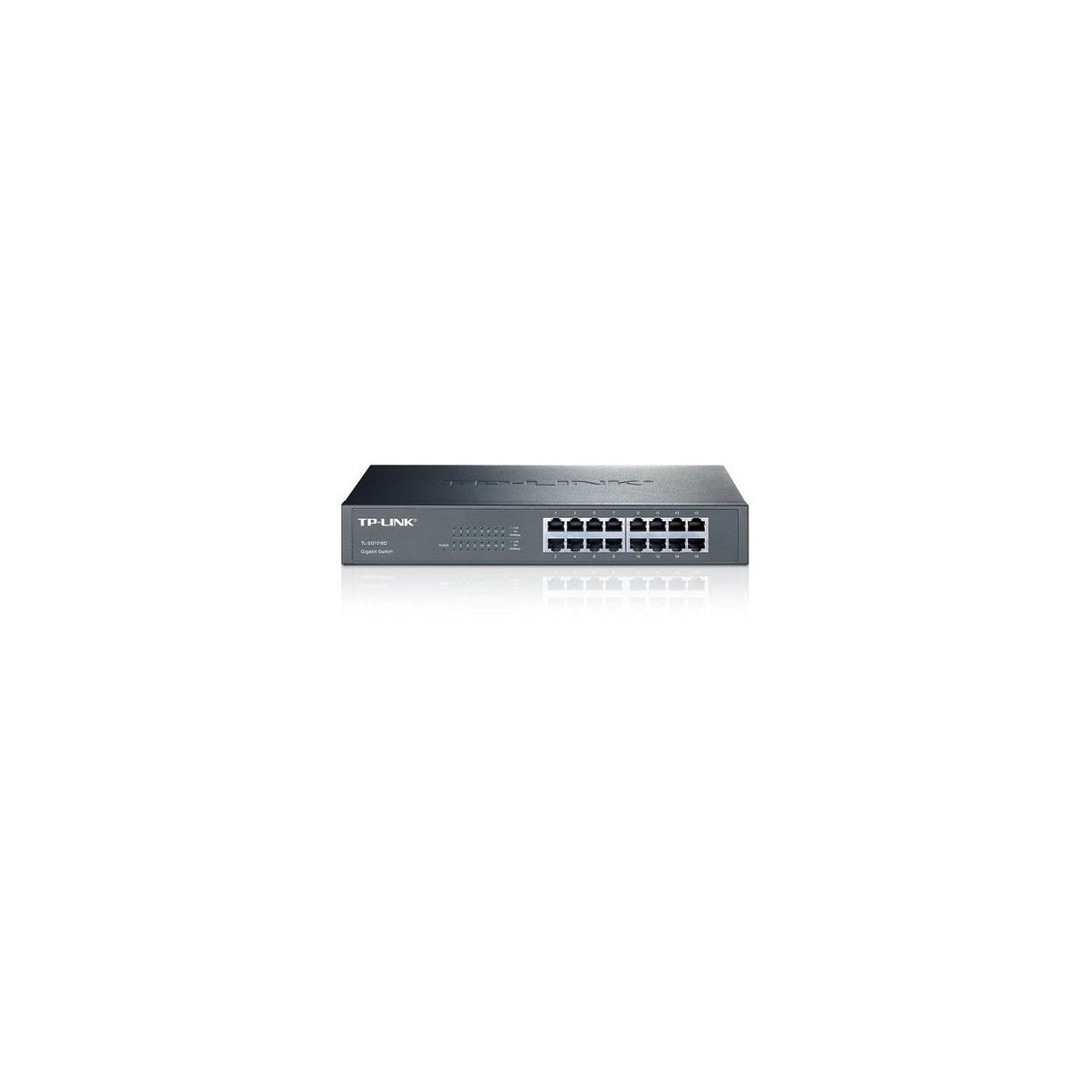Switch Gigabit 16 ports TP-Link TL-SG1016D (10/100/1000, capacité 32 Gbps, trames Jumbo, bureau ou rack) – vue 1