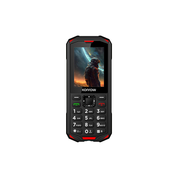 Téléphone antichoc Konrow Stone Next 4G 2,4" IP68 double SIM – noir – vue 1