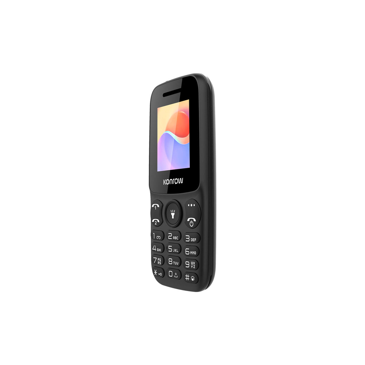 Téléphone mobile Konrow Moby 1,77" double SIM Bluetooth – noir – vue 2
