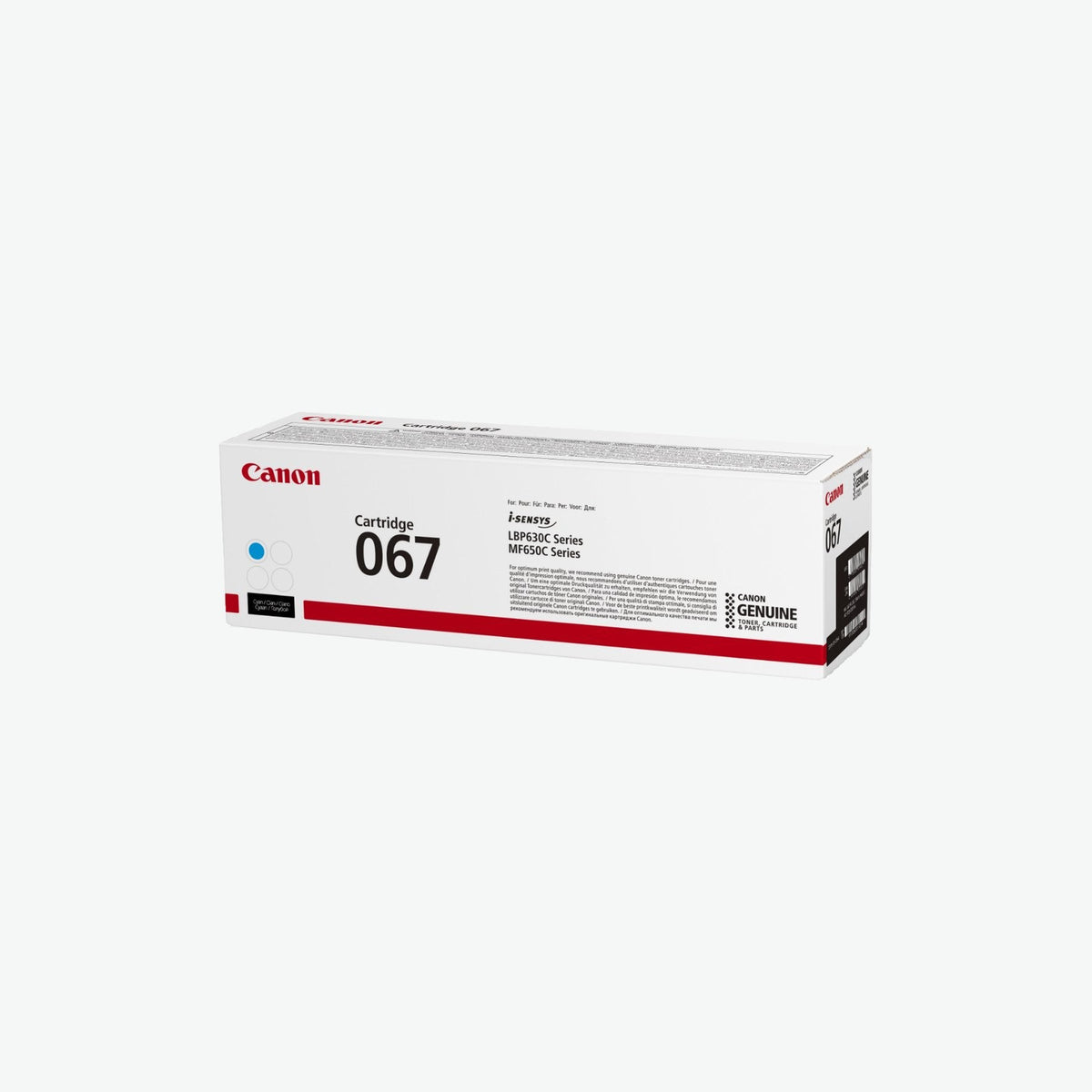 Toner Canon 067 cyan – vue 3