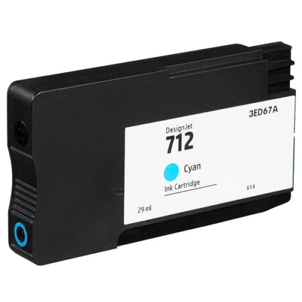CRT HP 712 29-ml Cyan DesignJet Ink Cartridge – Image 2