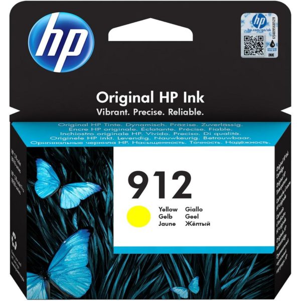 HP 912 - Cartouche encre Jaune - 315 pages