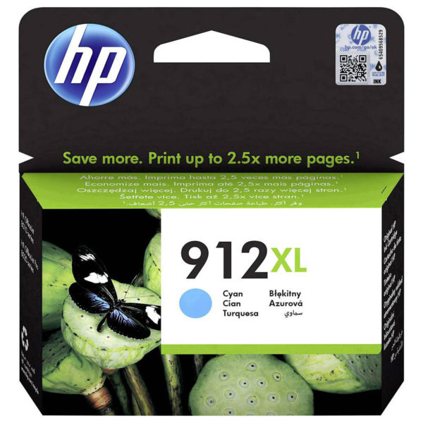 HP 912XL - Cartouche encre Cyan - 825 pages -( MC 60 )