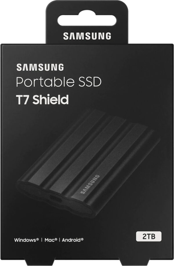 SAMSUNG Portable SSD T7 Shield 2To USB3.2 Gen 2+ IPS65 black (6€ CP) – Image 2