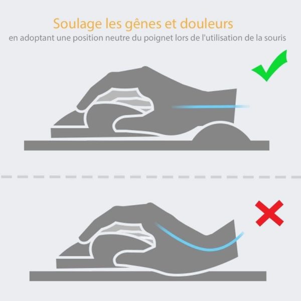 WE TAPIS DE SOURIS avec REPOSE POIGNET REMBOURAGE GEL – Image 2