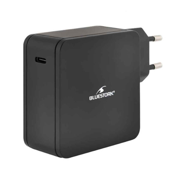 BLUESTORK CHARGEUR MURAL 45W USB-C pour NOTEBOOK NOIR – Image 2