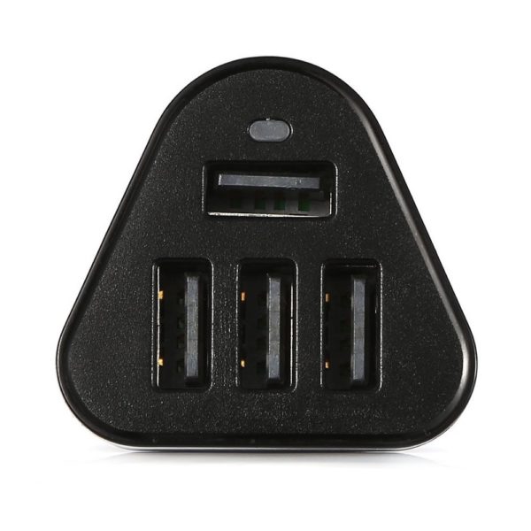 WE CHARGE ALLUME CIGARE 4 USB 4.8A NOIRE AMP AUTO – Image 3
